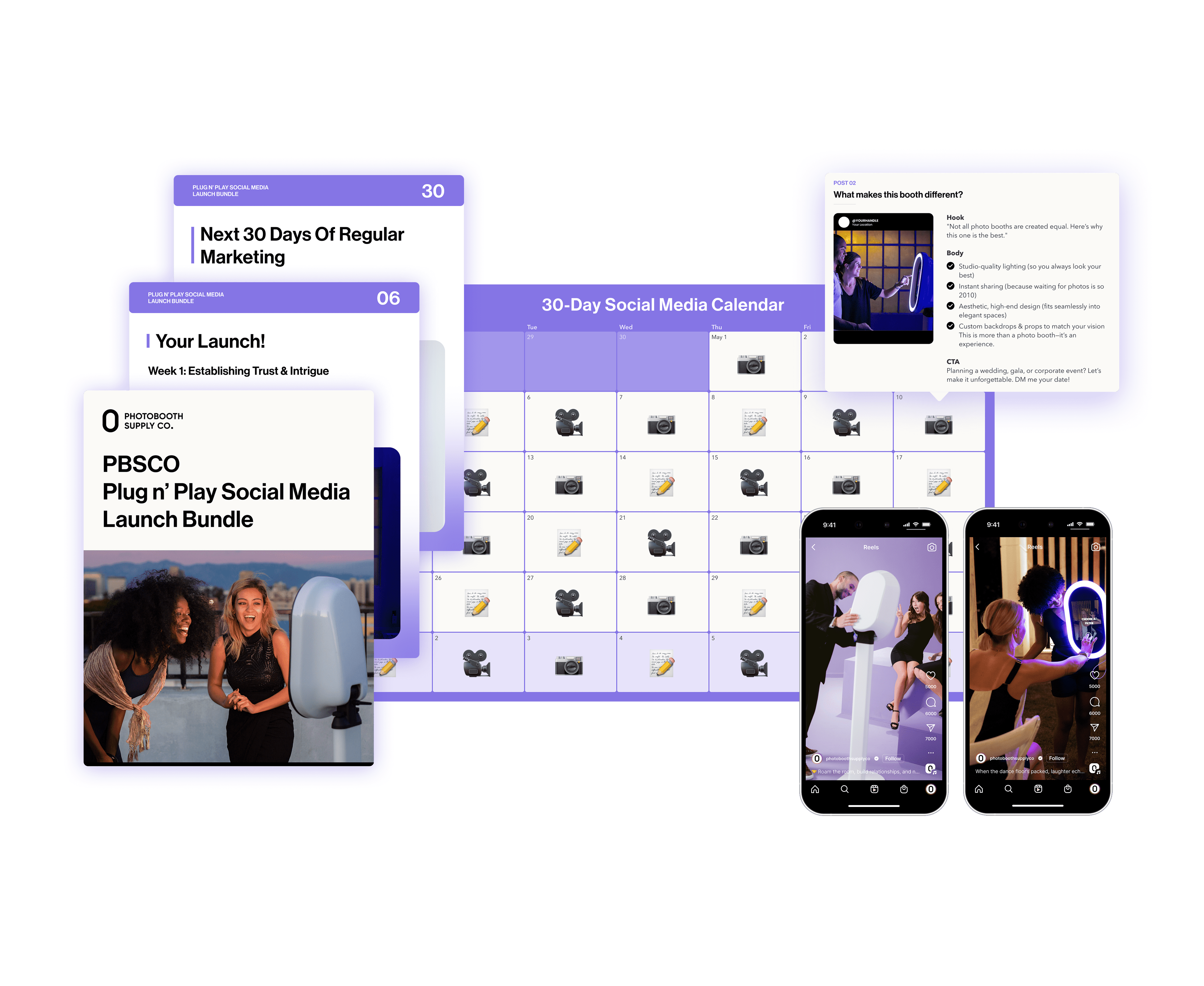 Guac - Plug and Play Social Media Launch Bundle Marketing & Advertising Digital Download Photobooth Supply Co.