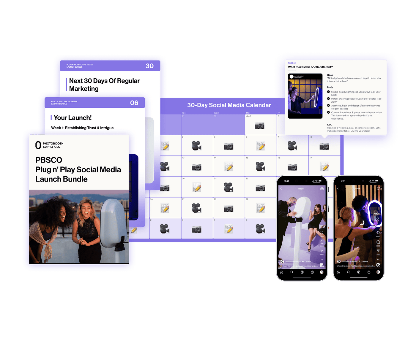 Salsa 2 - Plug and Play Social Media Launch Bundle Marketing & Advertising Digital Download Photobooth Supply Co.